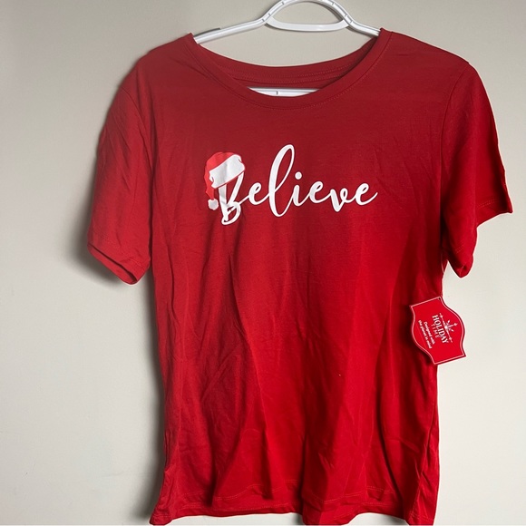 Holiday Time “Believe” Short Sleeve Tee - Picture 1 of 2